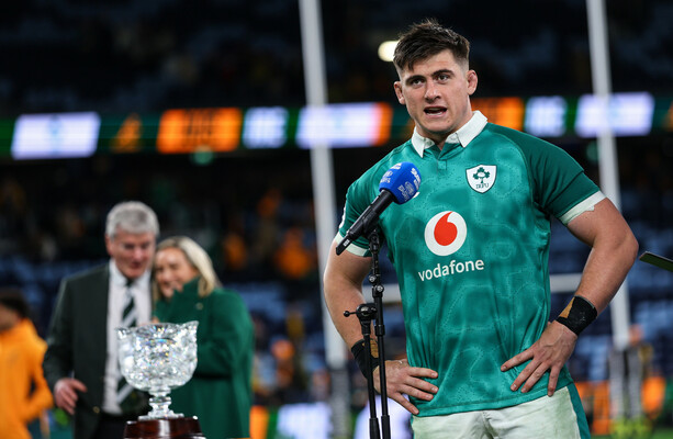 Ireland Captain Dan Sheehan Celebrates Victory