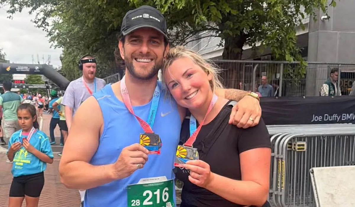 Eric Roberts Supports Wife's First Half-Marathon