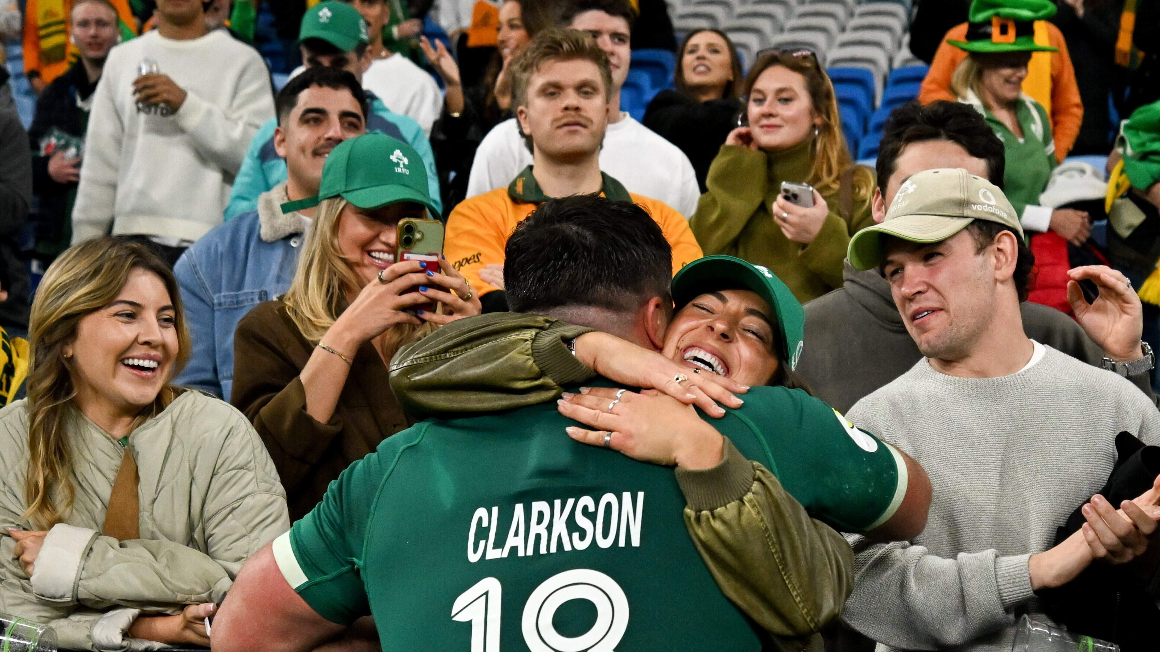 Ireland Rugby Team Celebrates Sydney Victory