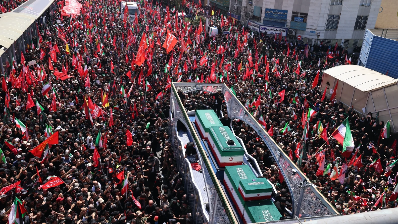 Massive Crowds Attend Iran's Supreme Leader Funeral