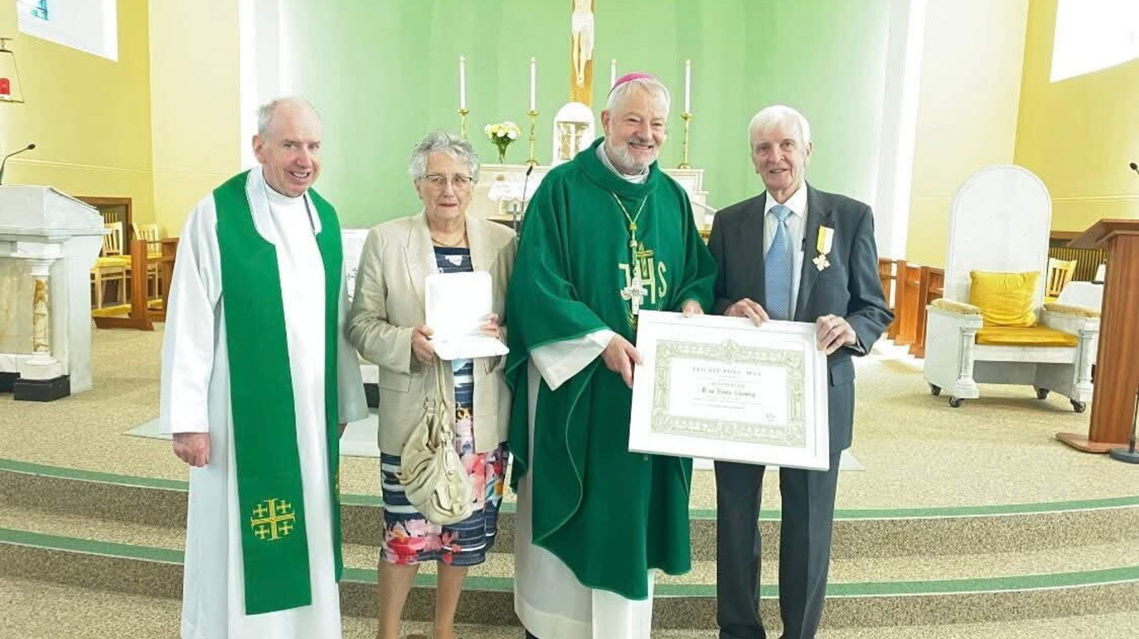 Bishop Doran Awards Benemerenti Medals in Sligo