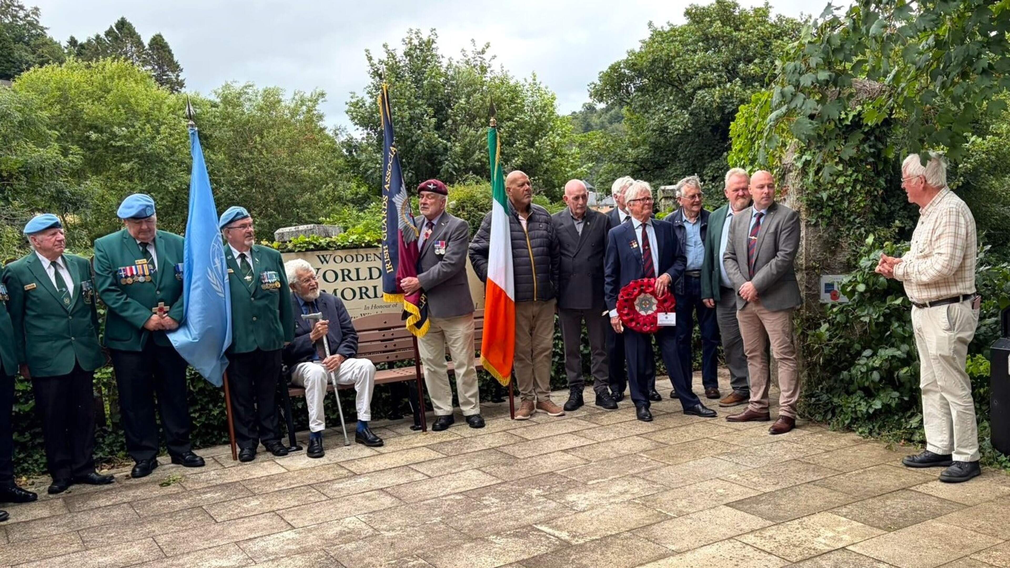 Irish Guards Honor Soldiers with Memorial Bench