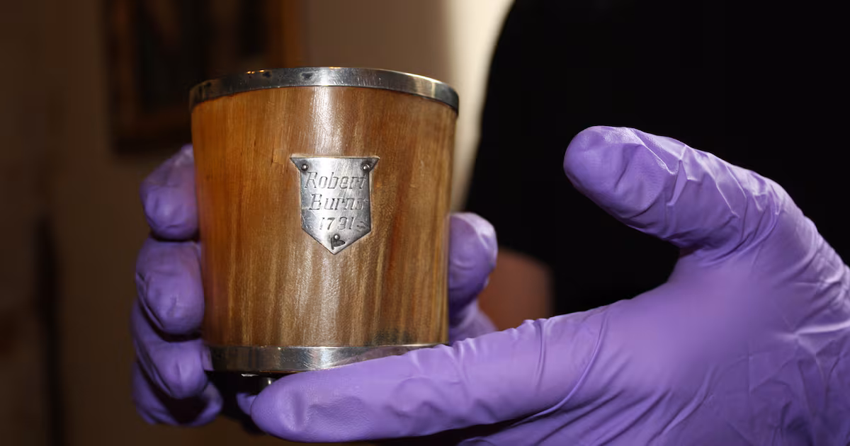 Robert Burns cup returns to Scotland after 100 years