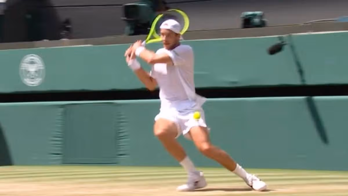 Struff's Ball Interruption in Wimbledon Quarter-Final