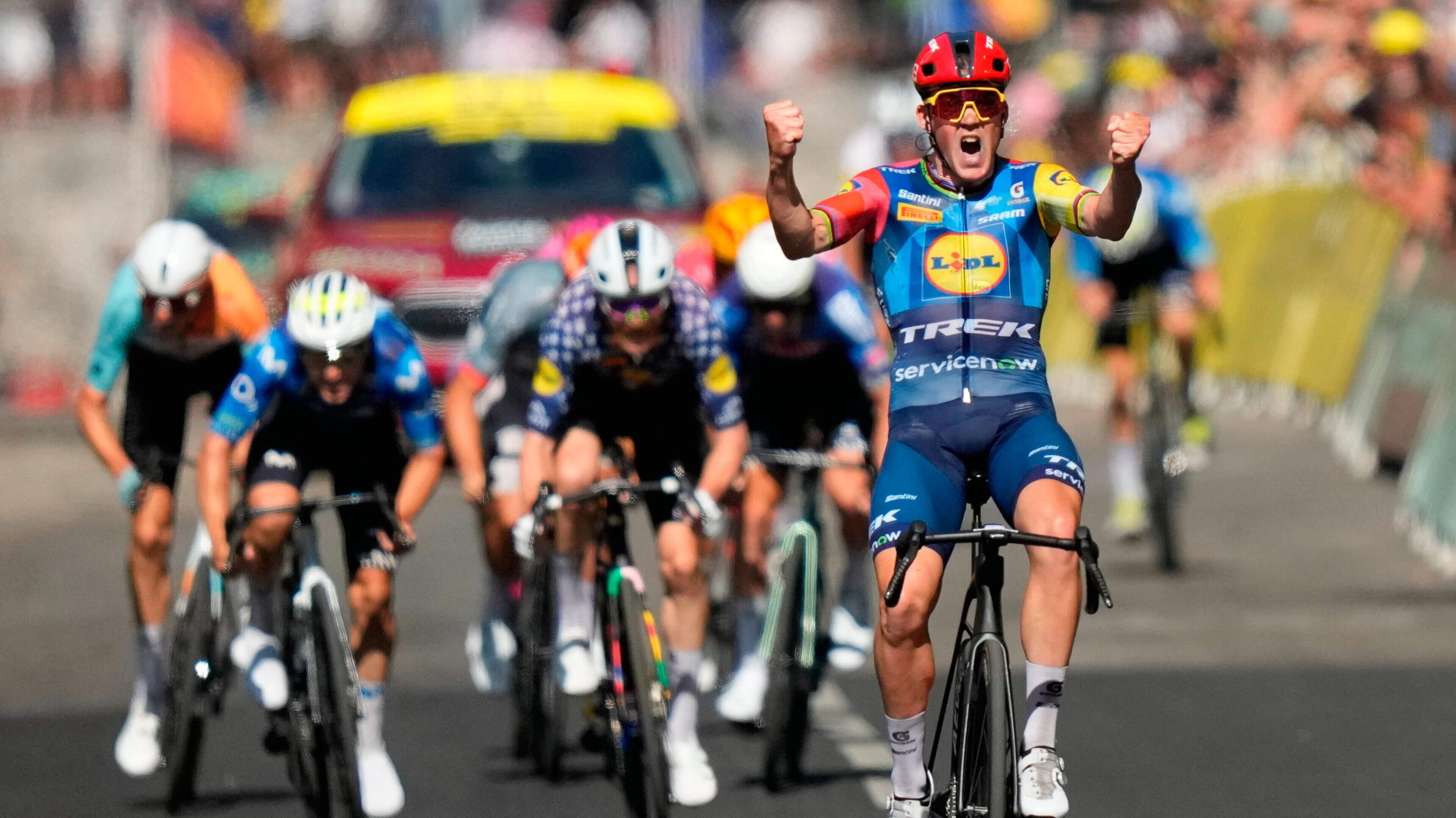 Mads Pedersen Wins Tour de France Stage Four