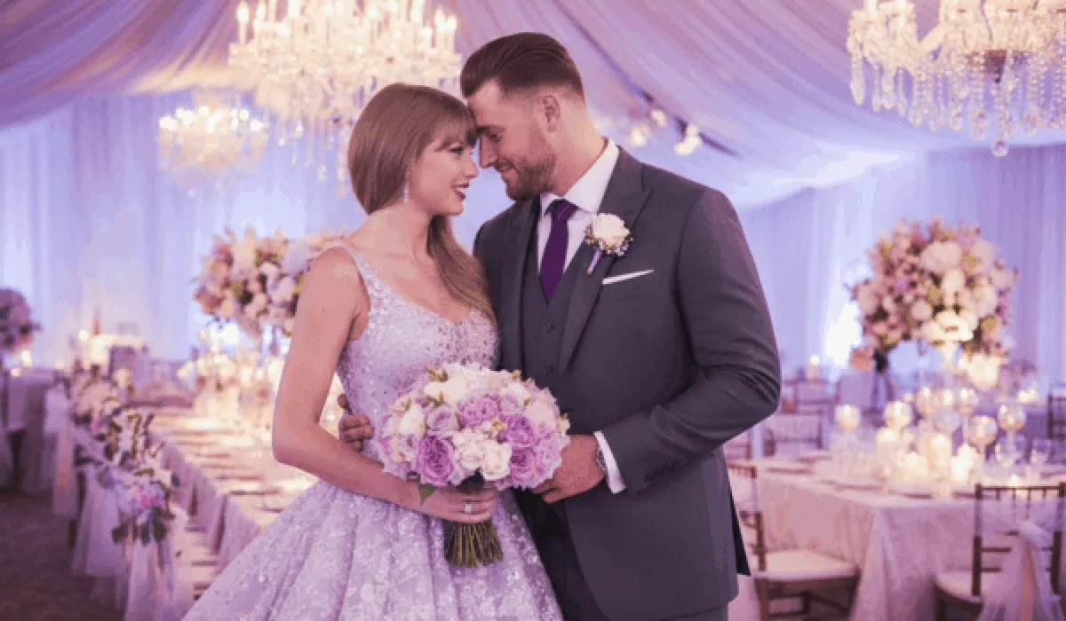 Taylor Swift fans await wedding photos