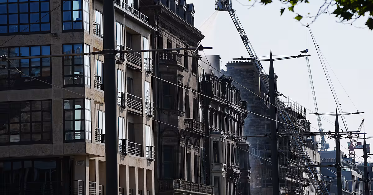 Historic Edinburgh building gutted by fire