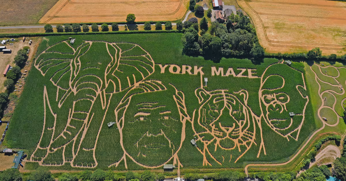 15-Acre Maze Celebrates David Attenborough's Birthday
