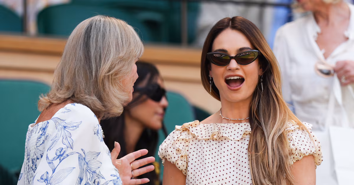 Lily James and Cynthia Erivo Attend Wimbledon