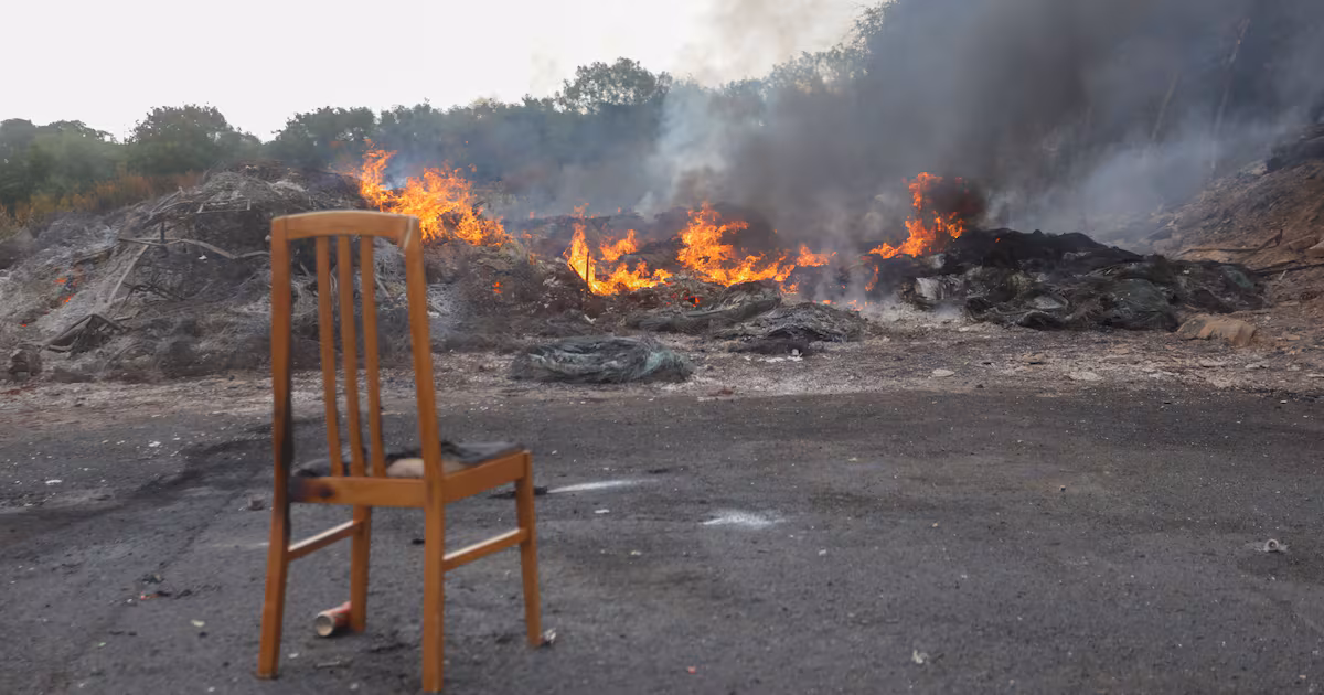 Moygashel Bonfire Display Set Alight by Police