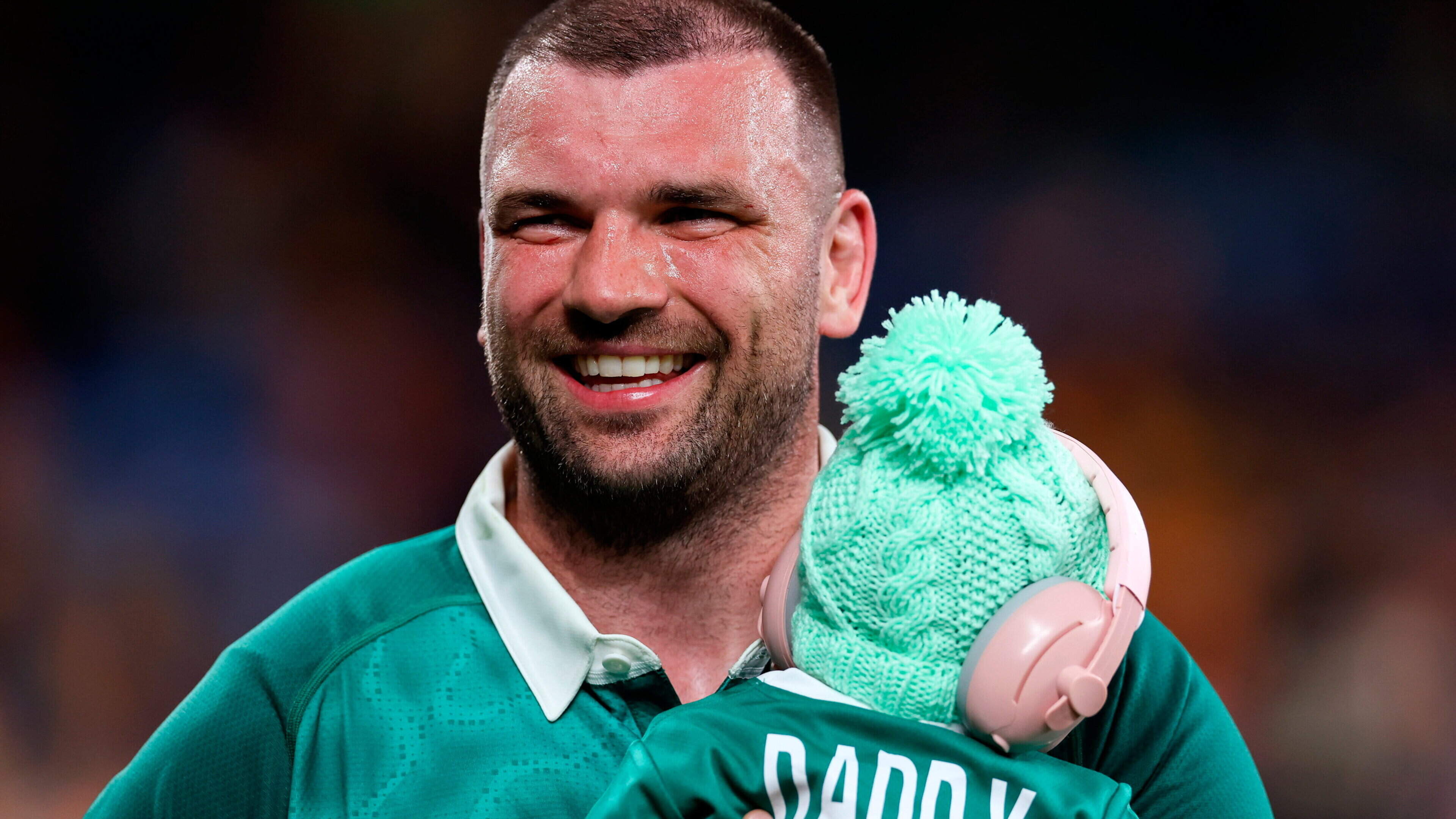 Tadhg Beirne Celebrates Ireland's Rugby Victory