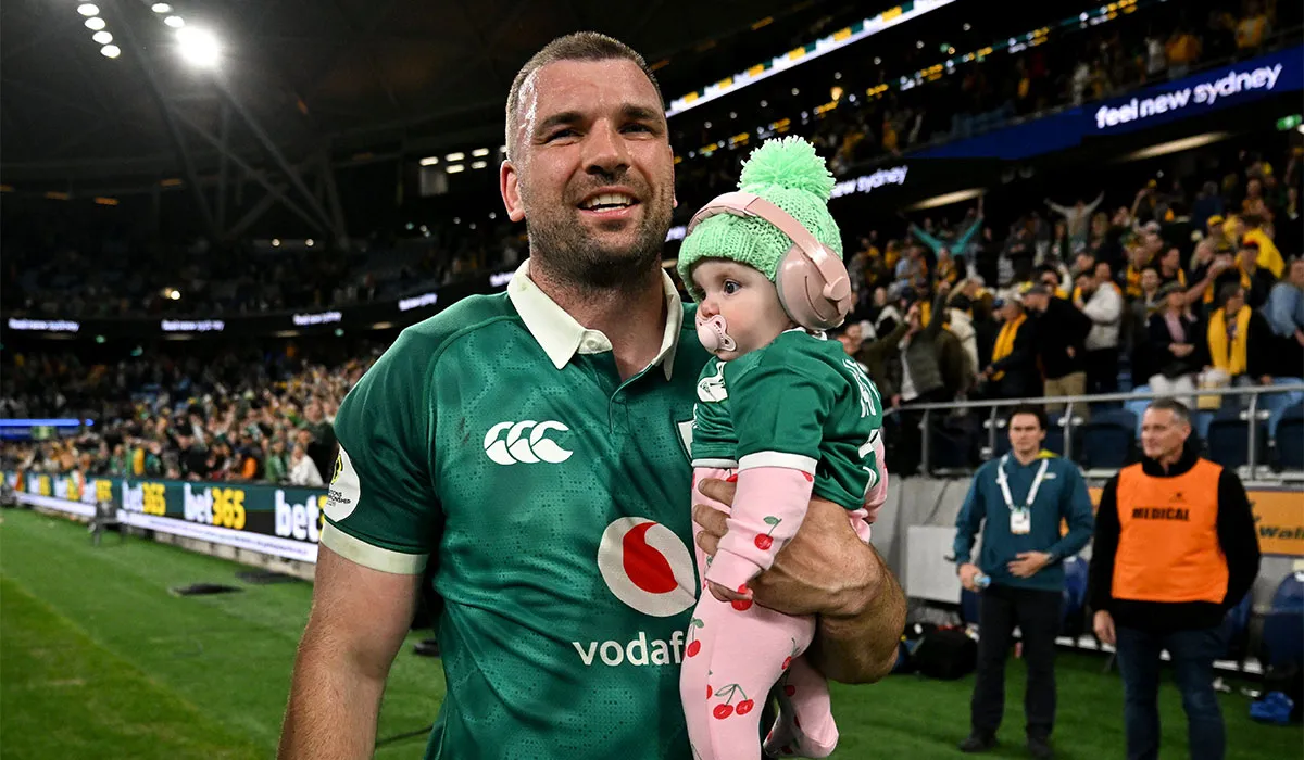 Tadhg Beirne Celebrates Moment with Daughter