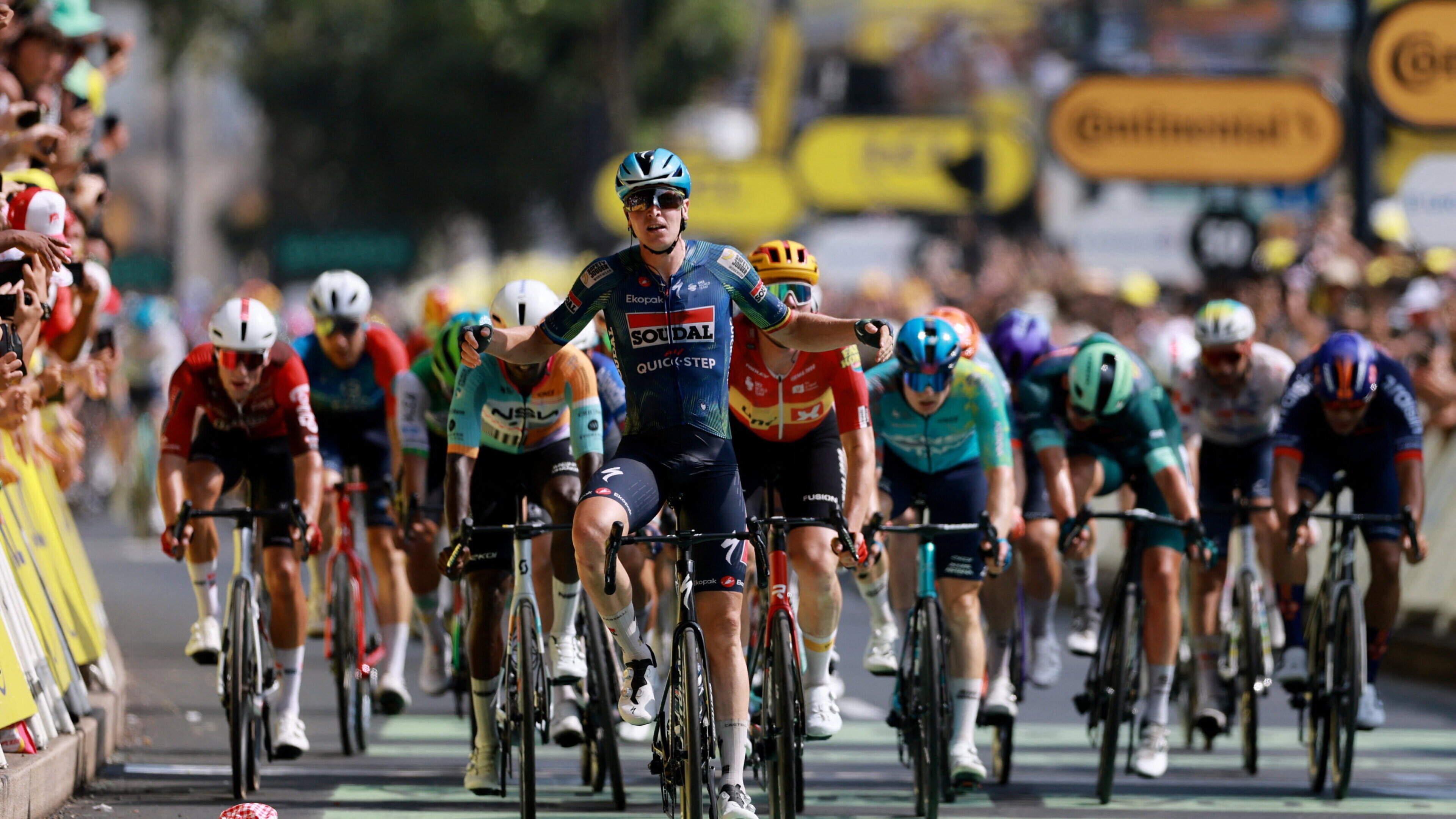 Tim Merlier Wins Stage Seven of Tour de France