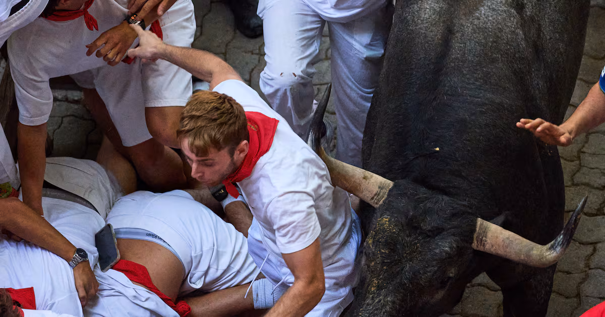 Runner gored at San Fermin bull run