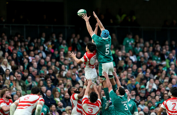 Japan Leads Against Ireland in Nations Championship