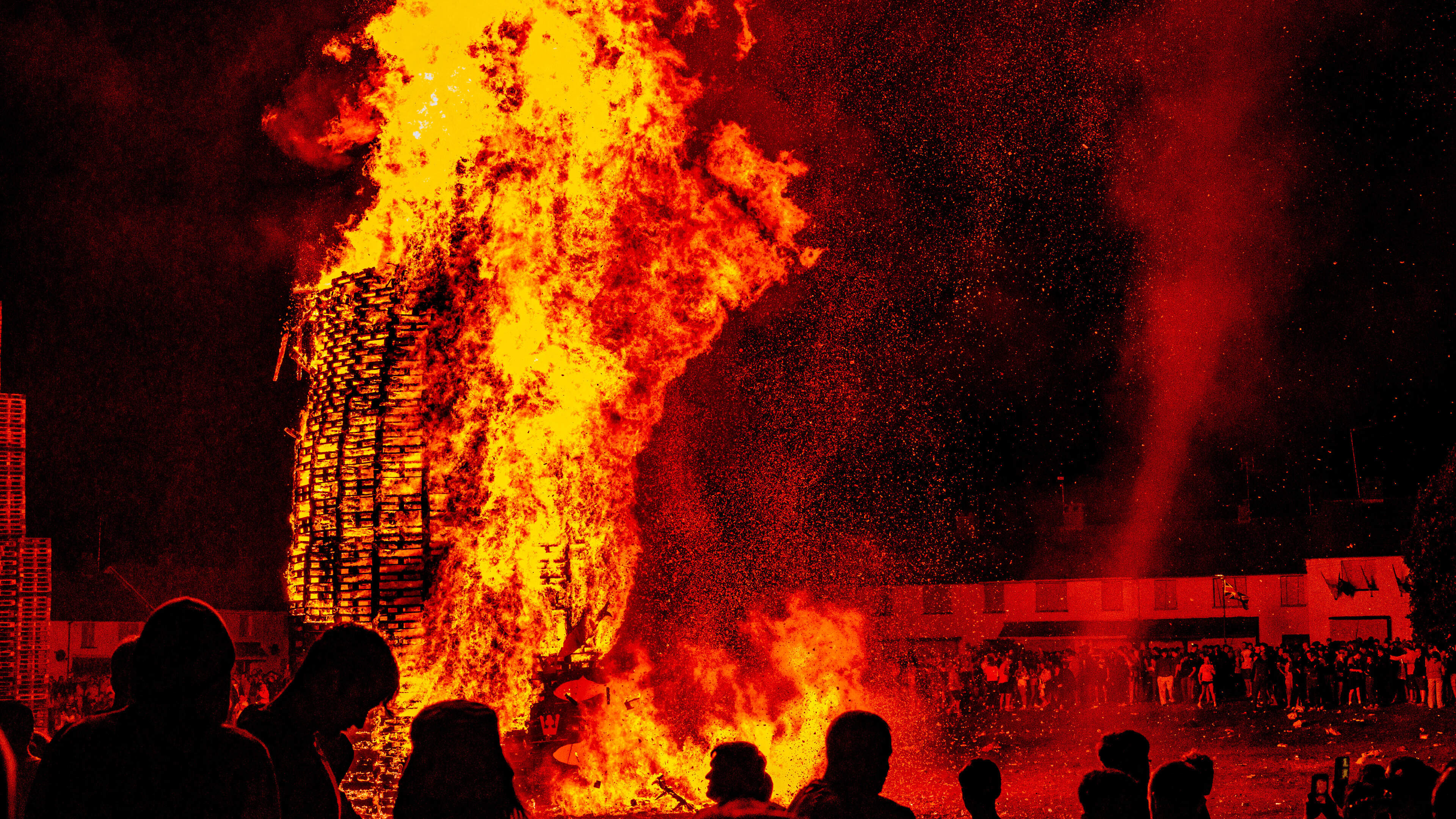 Bonfires Mark Twelfth of July Celebrations in Northern Ireland