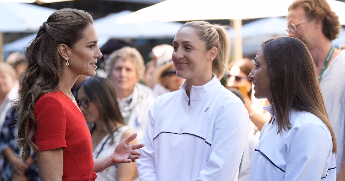 Kate hails inspirational Wimbledon finalist