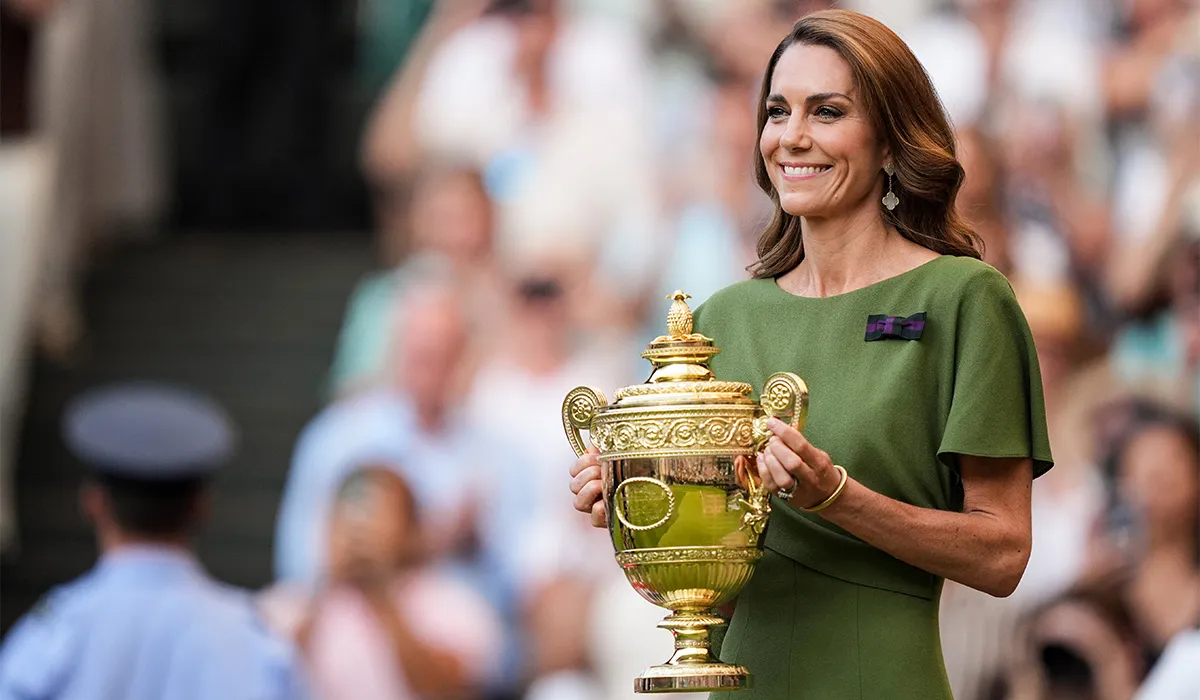 Kate Middleton Presents Wimbledon Trophy to Jannik Sinner