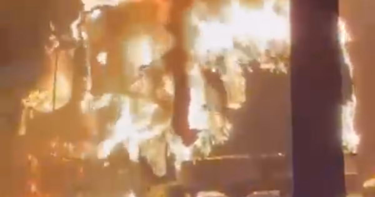Ice cream van destroyed in suspected arson attack
