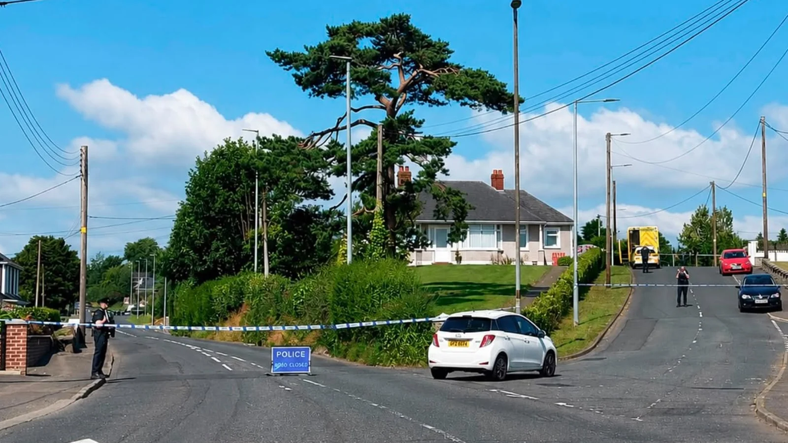 Three family members found dead in Co Antrim