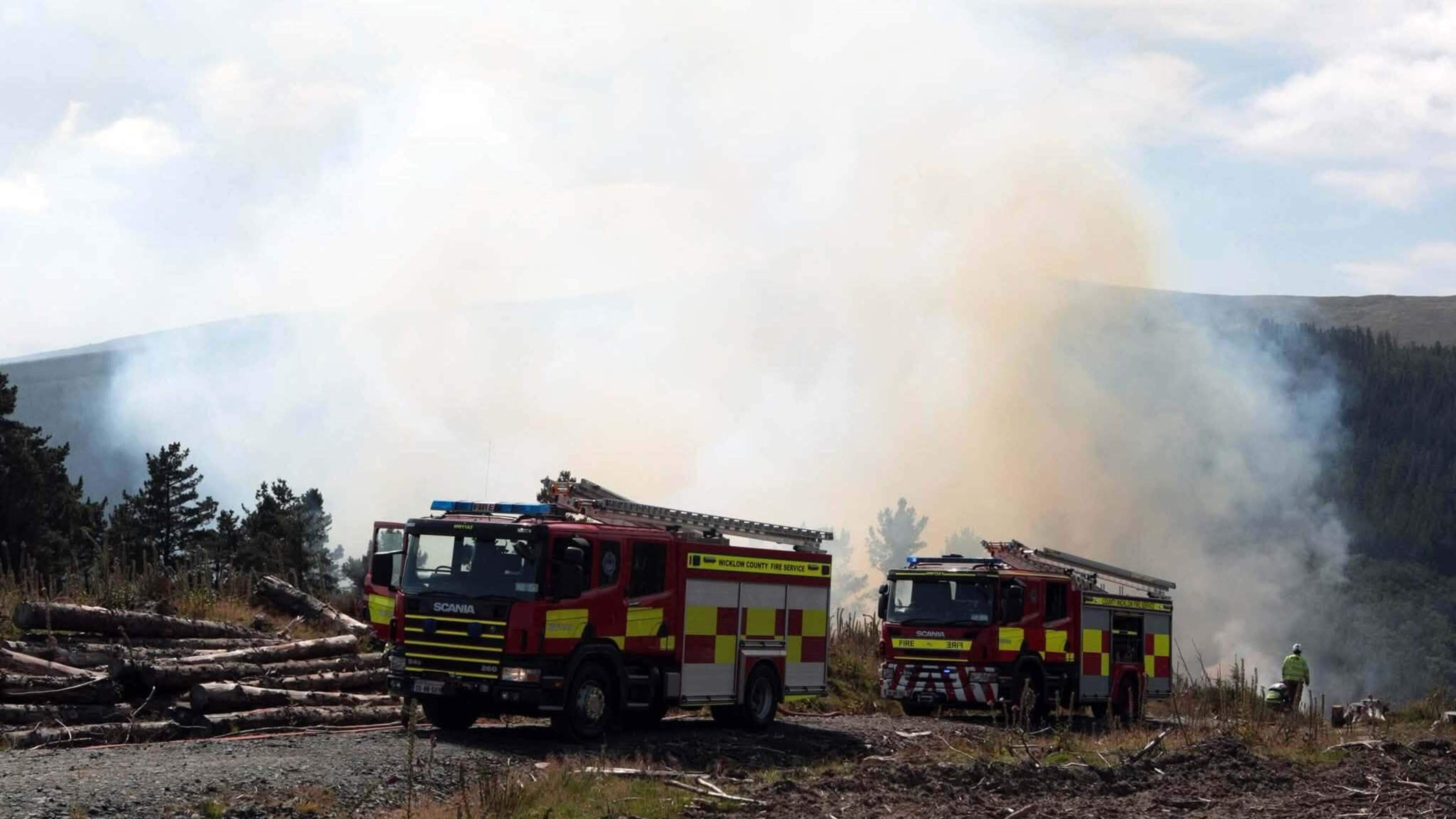 Wildfire Contained in Djouce Woods, Wicklow
