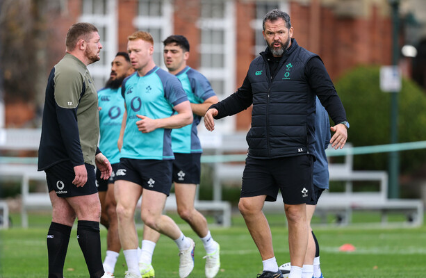 Ireland's Squad Trains Ahead of All Blacks Match