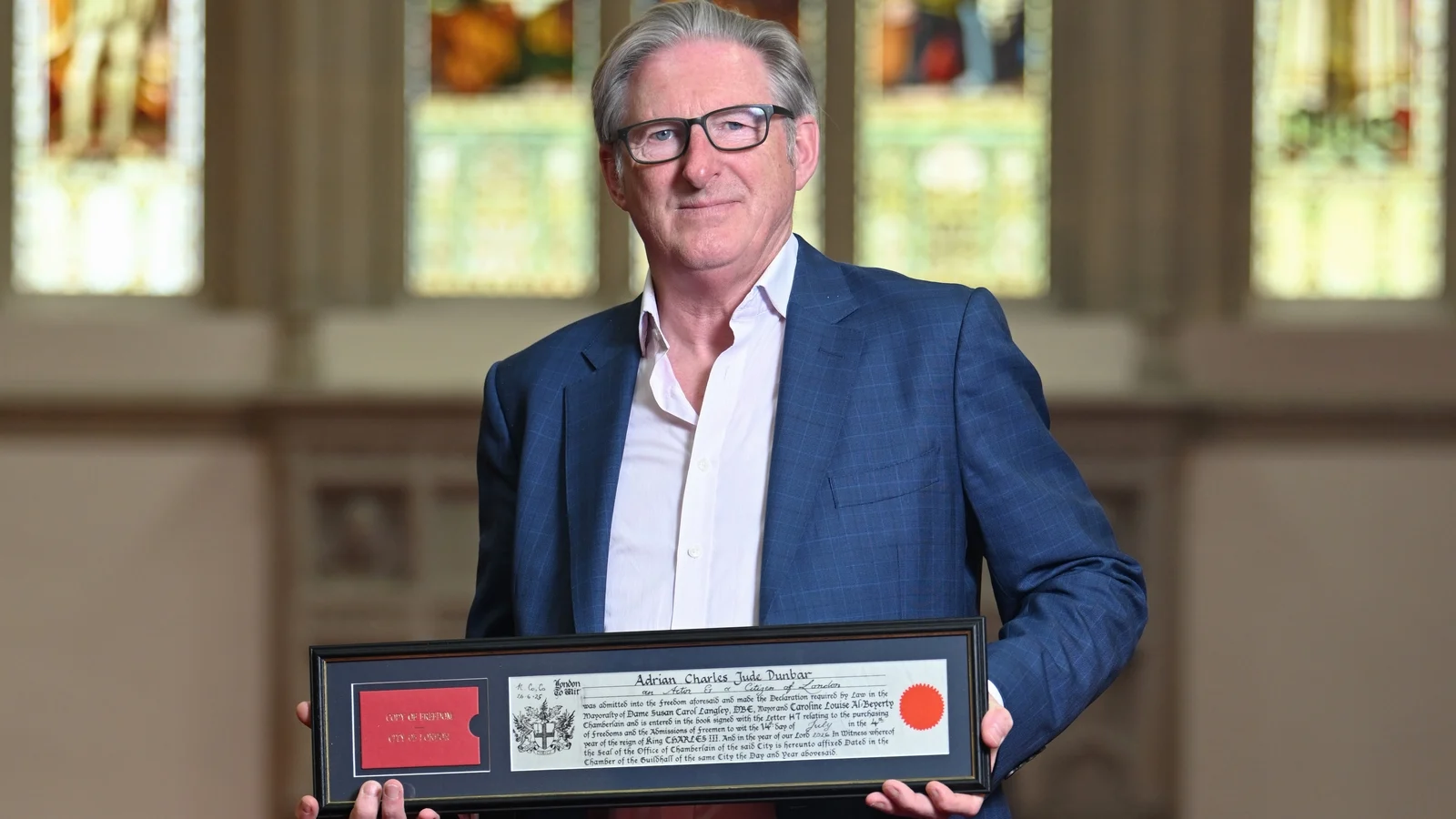 Adrian Dunbar Receives Freedom of the City of London