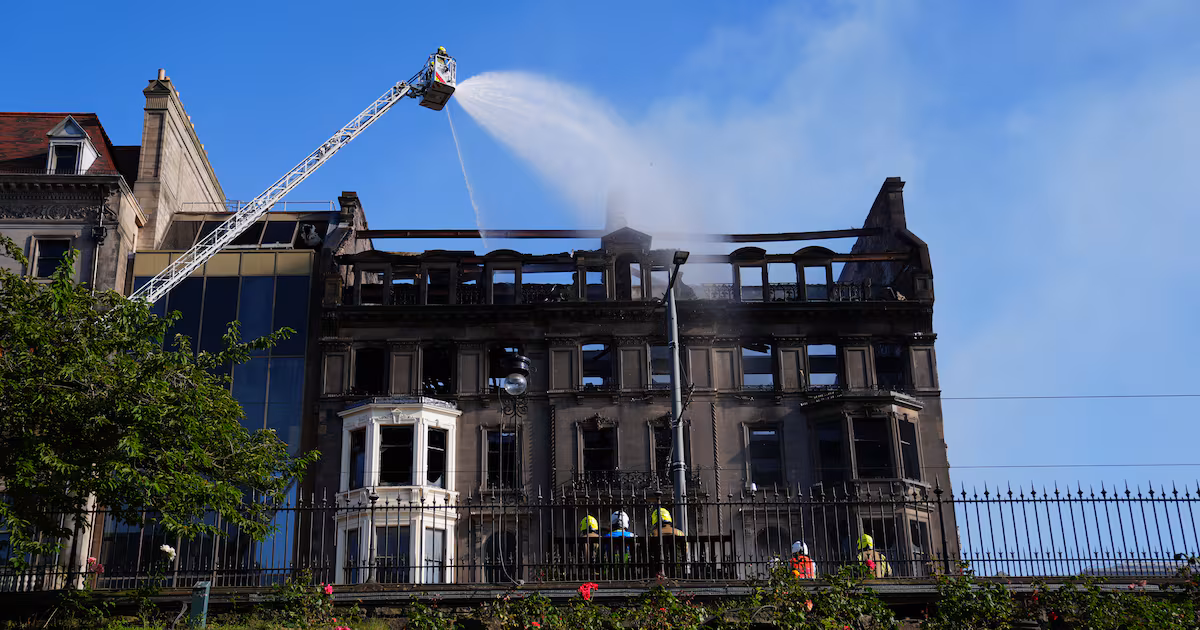 Princes Street Closed After Major Fire