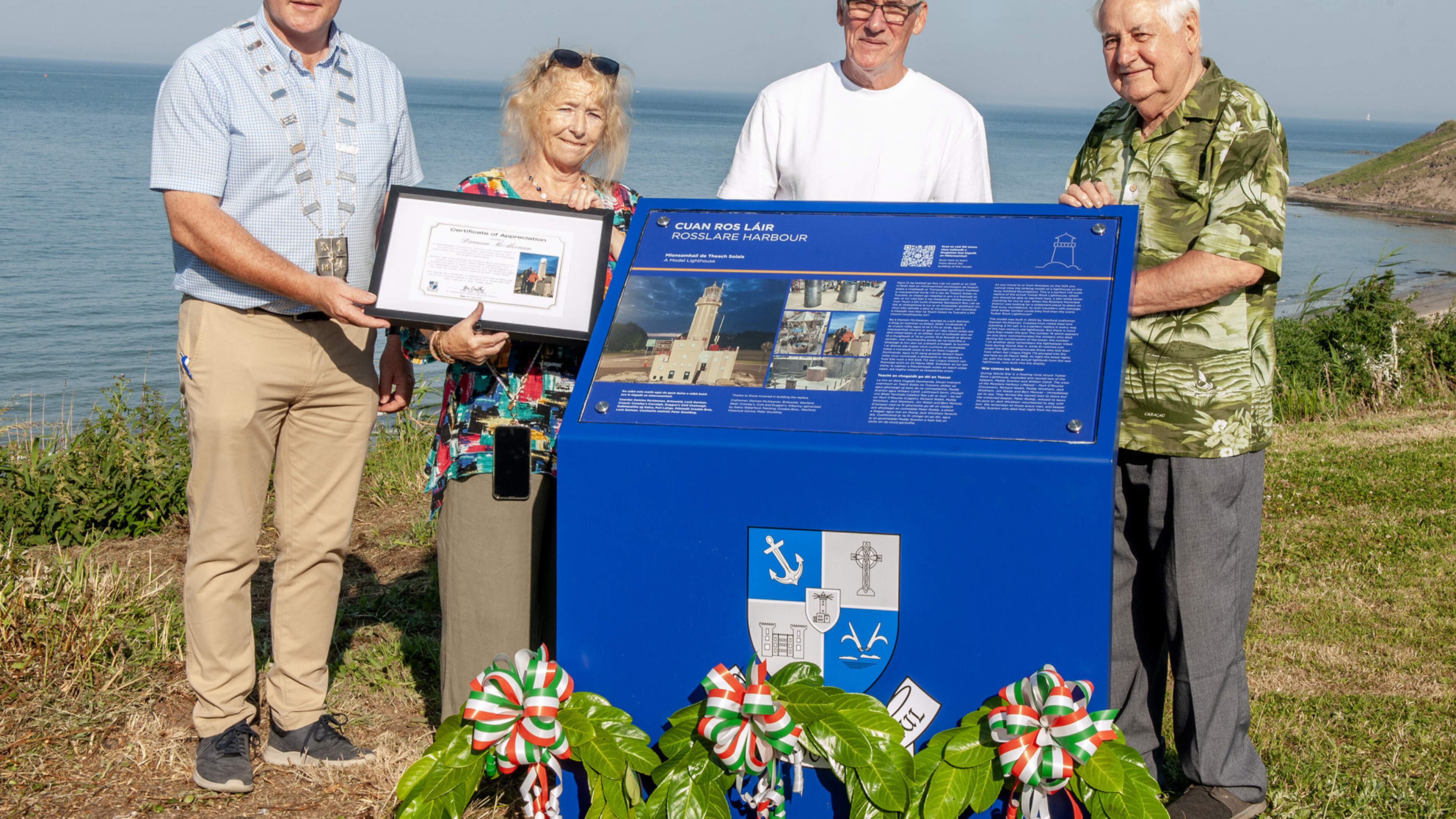 Wexford Craftsman Honored for Tuskar Rock Tribute