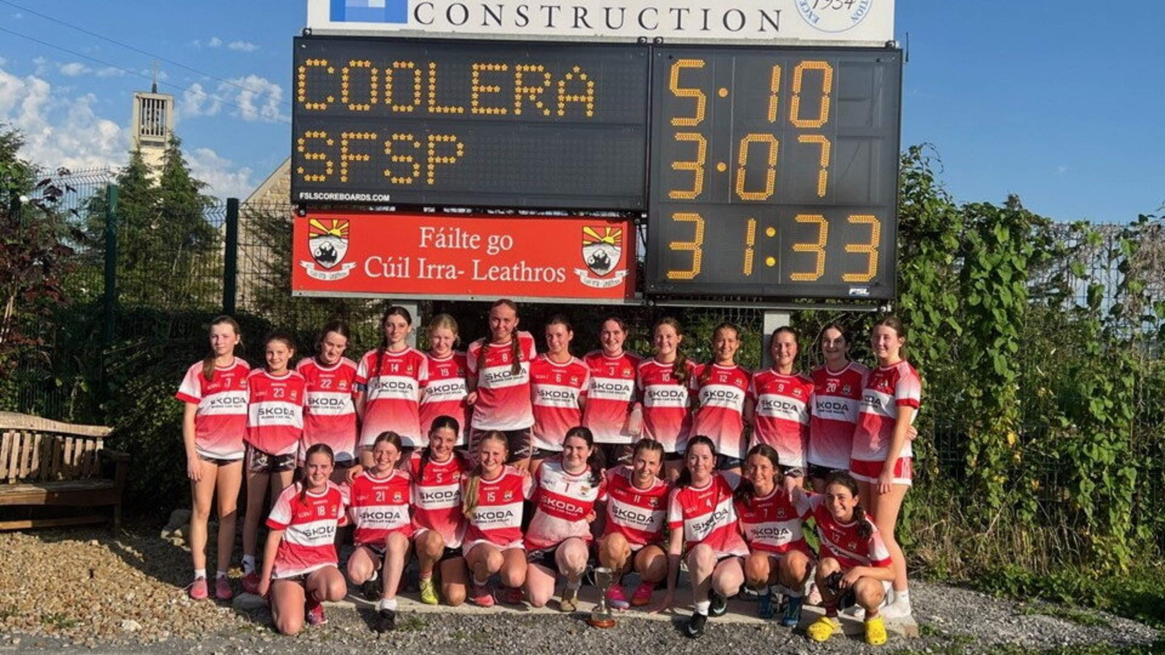 Coolera/Strandhill U16s Win County Championship
