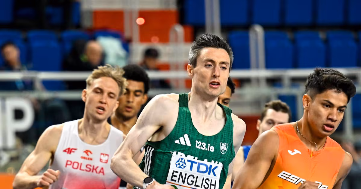 Mark English and Cian McPhillips at London Diamond League