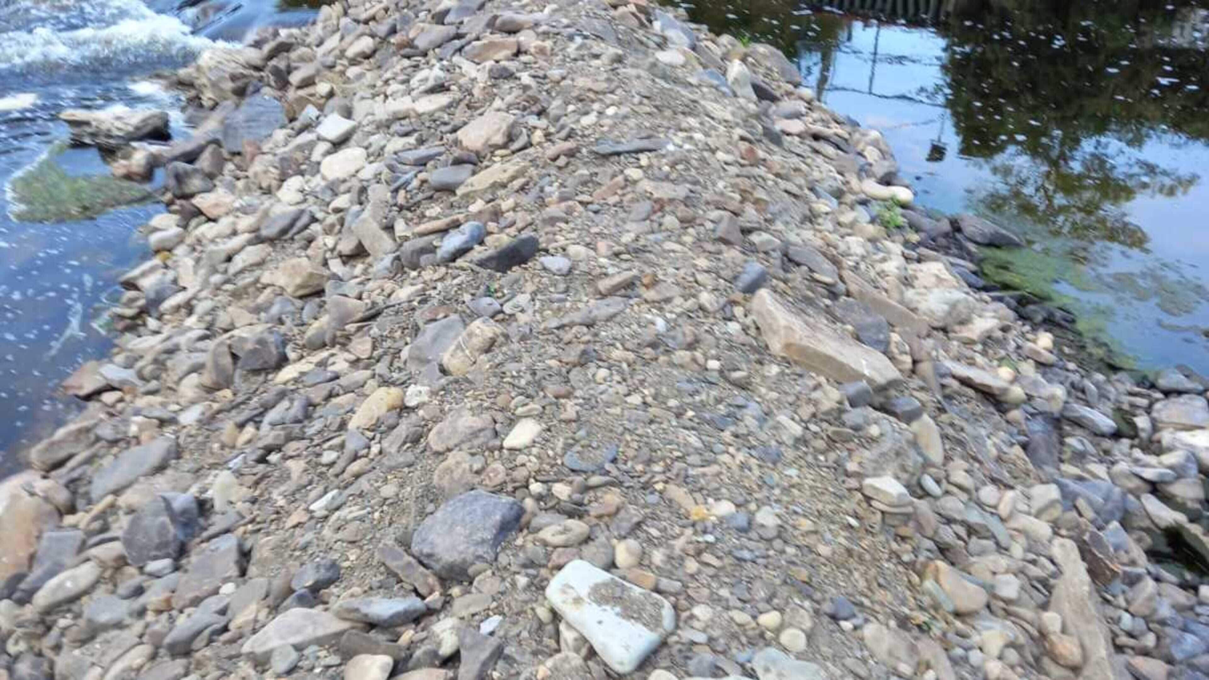Concerns Over Gravel Barrier Impacting Fish Habitats