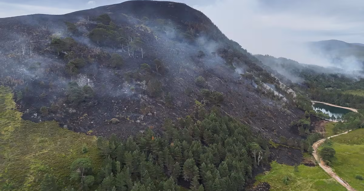 Cairngorms wildfire largely surrounded, residents may return