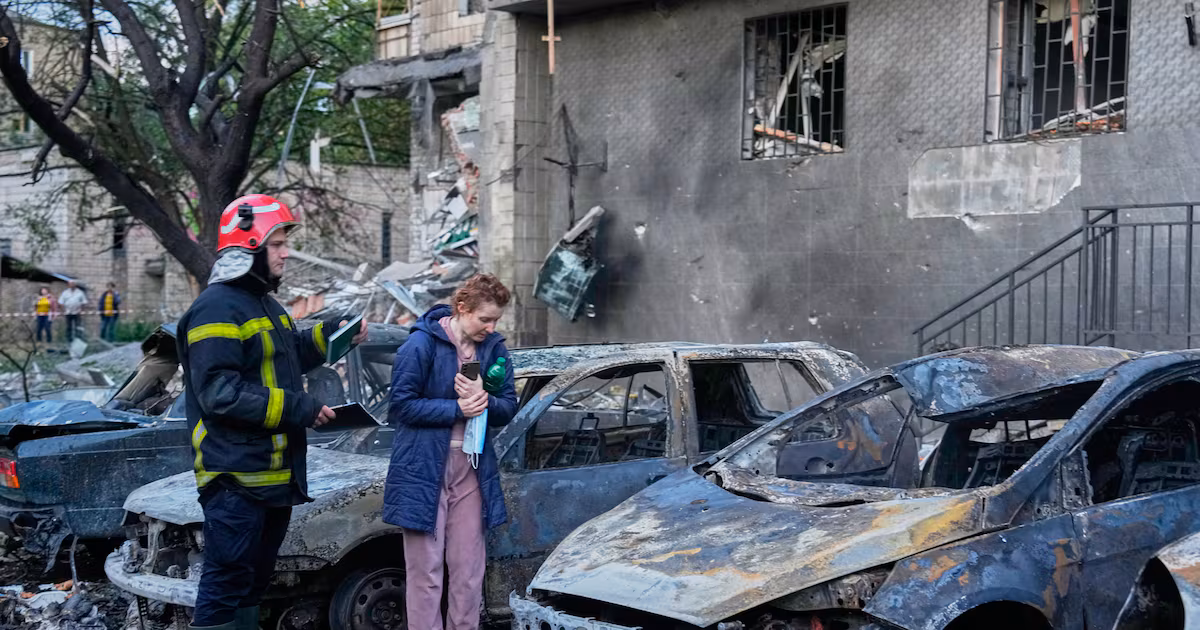 Russian Attacks Kill Six in Kyiv Air Strikes