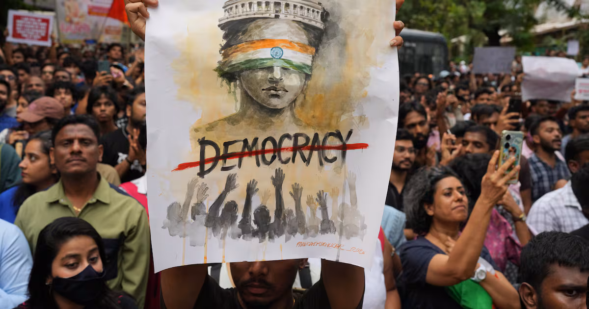 Cockroach movement protests in India