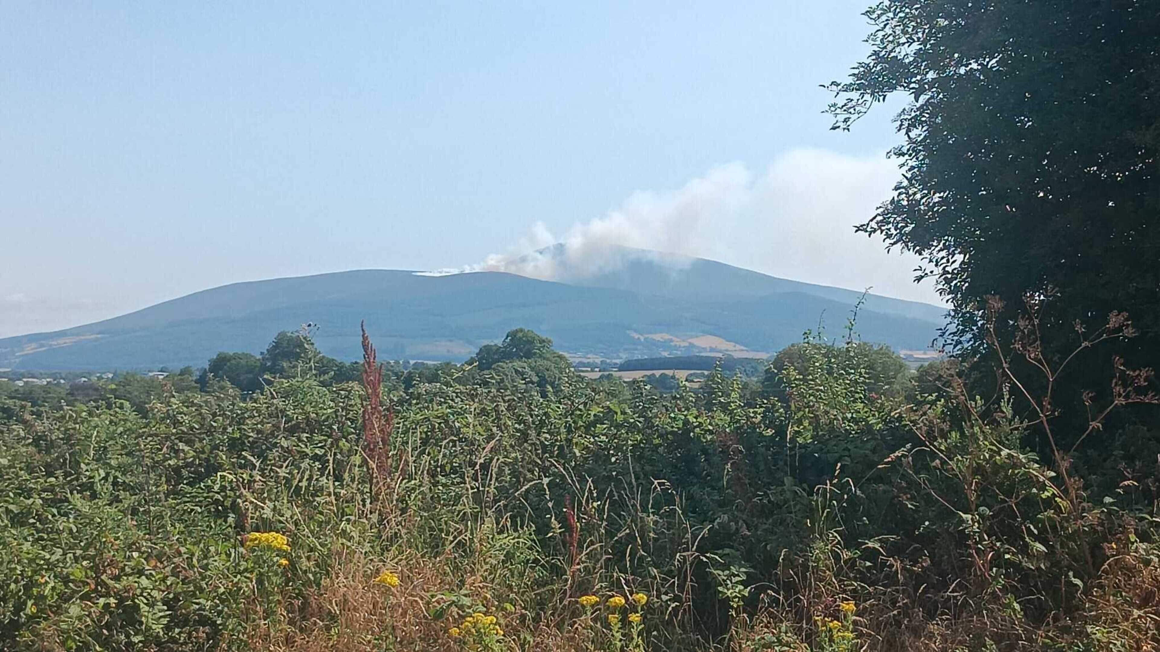 Significant Wildfire Erupts at Slievenamon Mountain