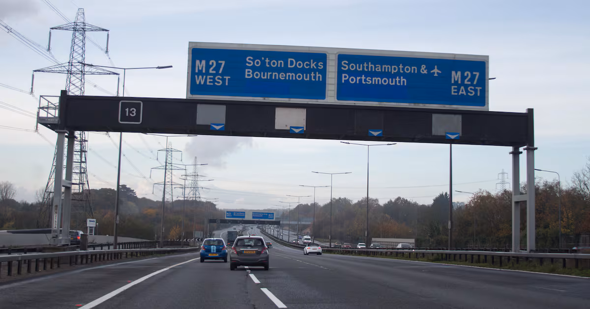 M27 Ranked England's Worst Motorway