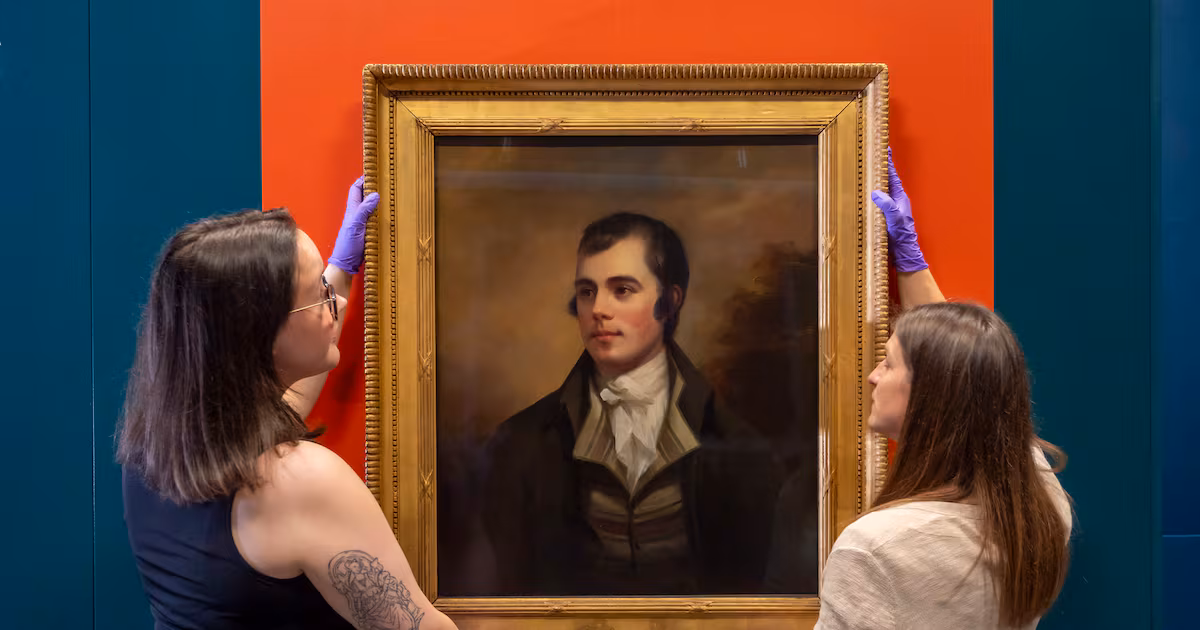 Once-lost Burns portrait displayed in Ayrshire home