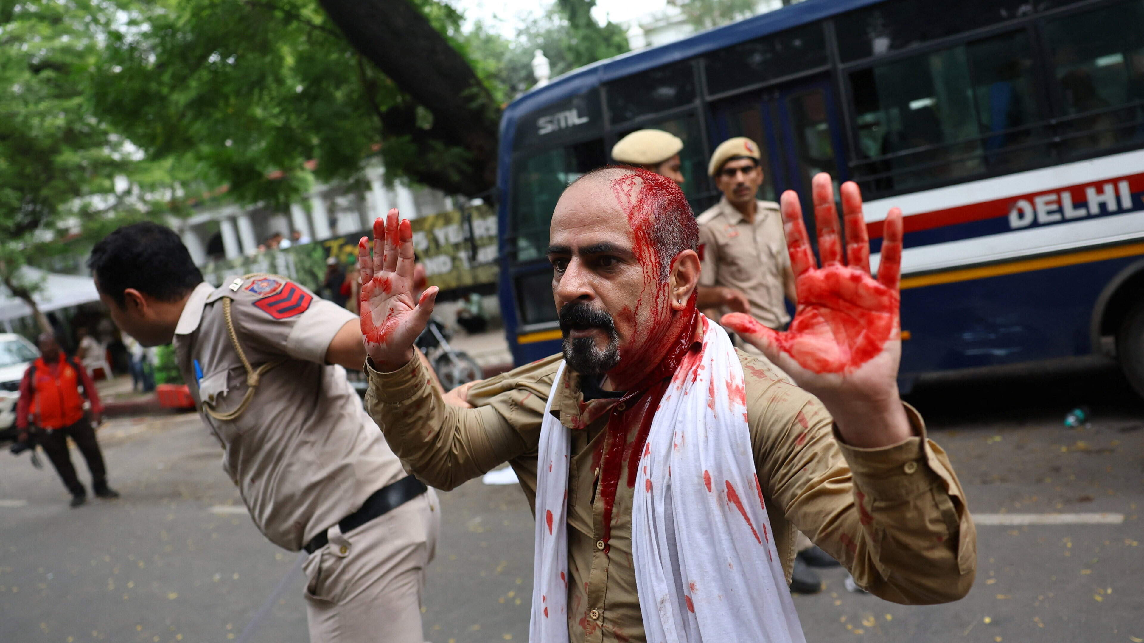 Indian Police Criticized for Protest Response