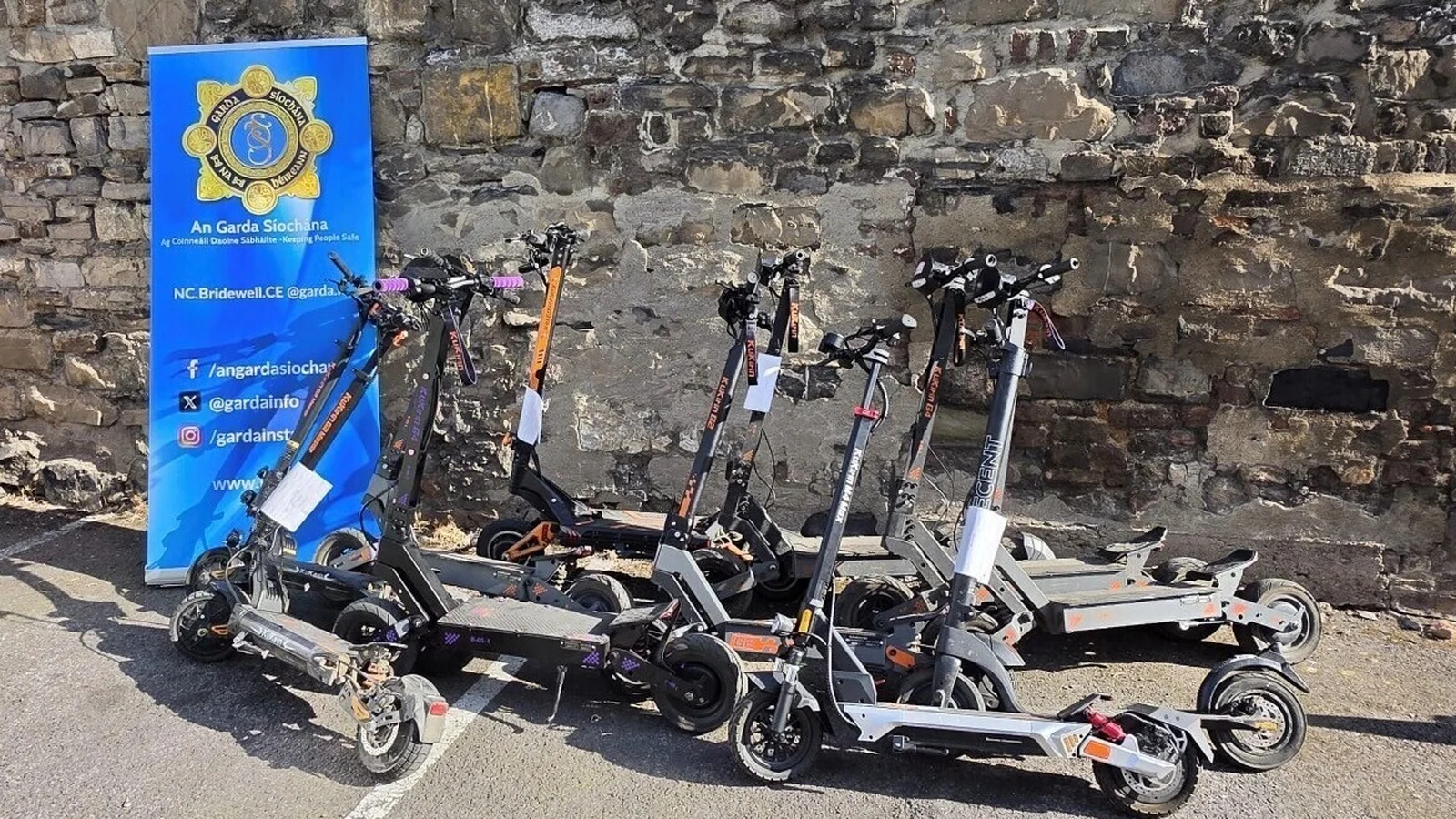 E-scooters and scramblers seized in Dublin