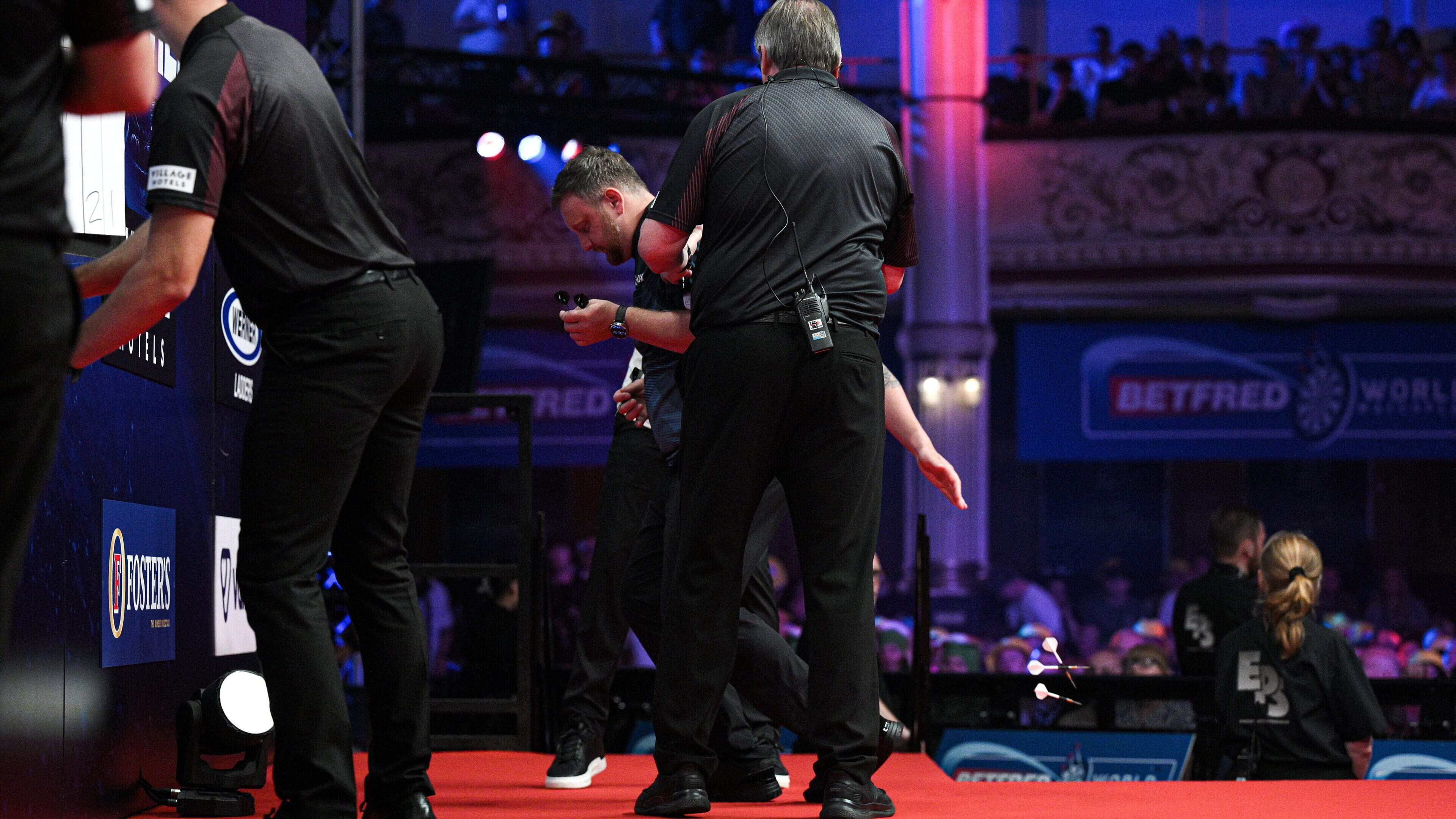 Cameron Menzies Falls Ill During Darts Match
