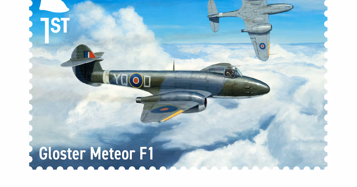 Royal Mail unveils military jet aircraft stamps