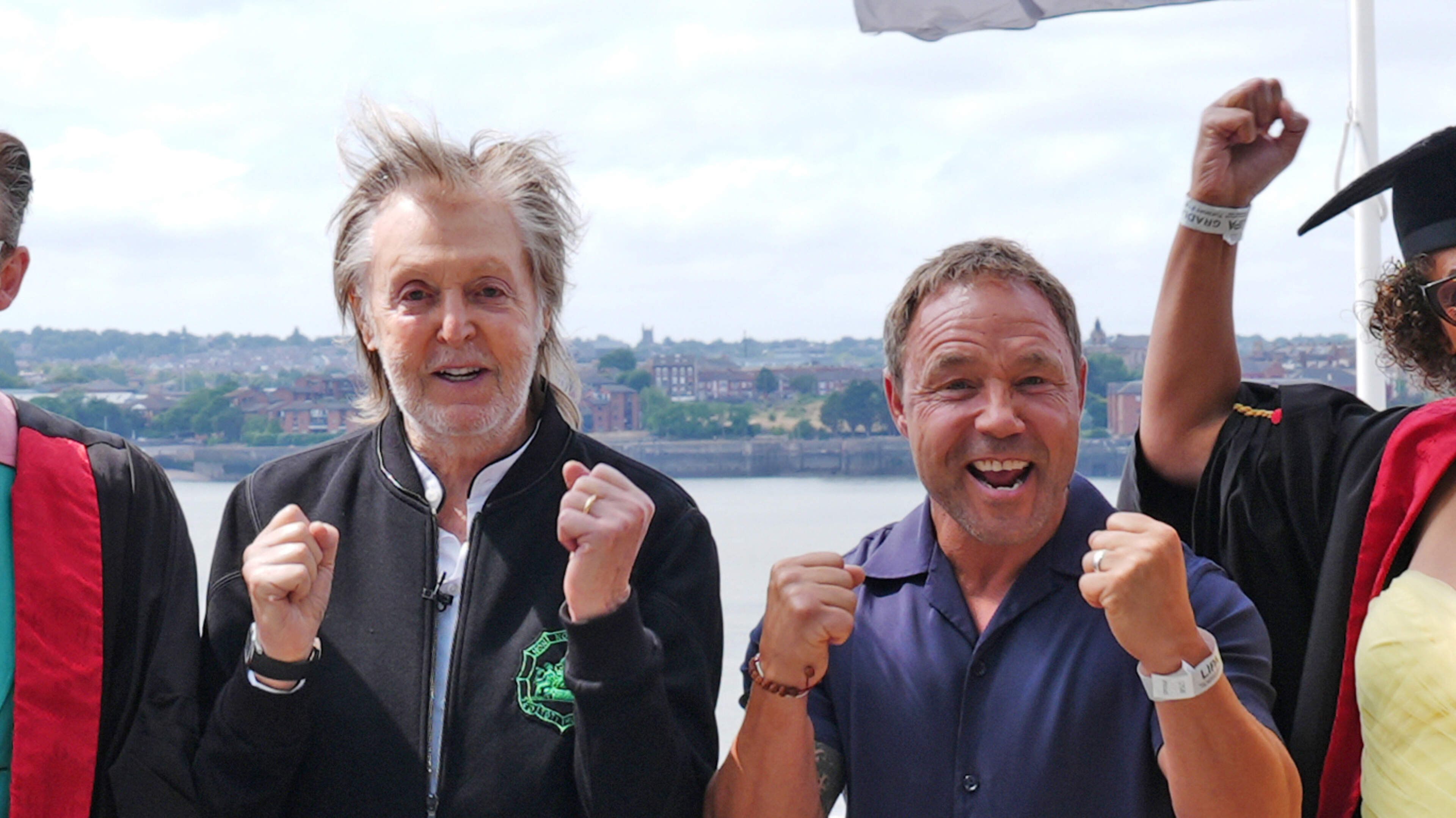Paul McCartney Waved to Fans in Liverpool
