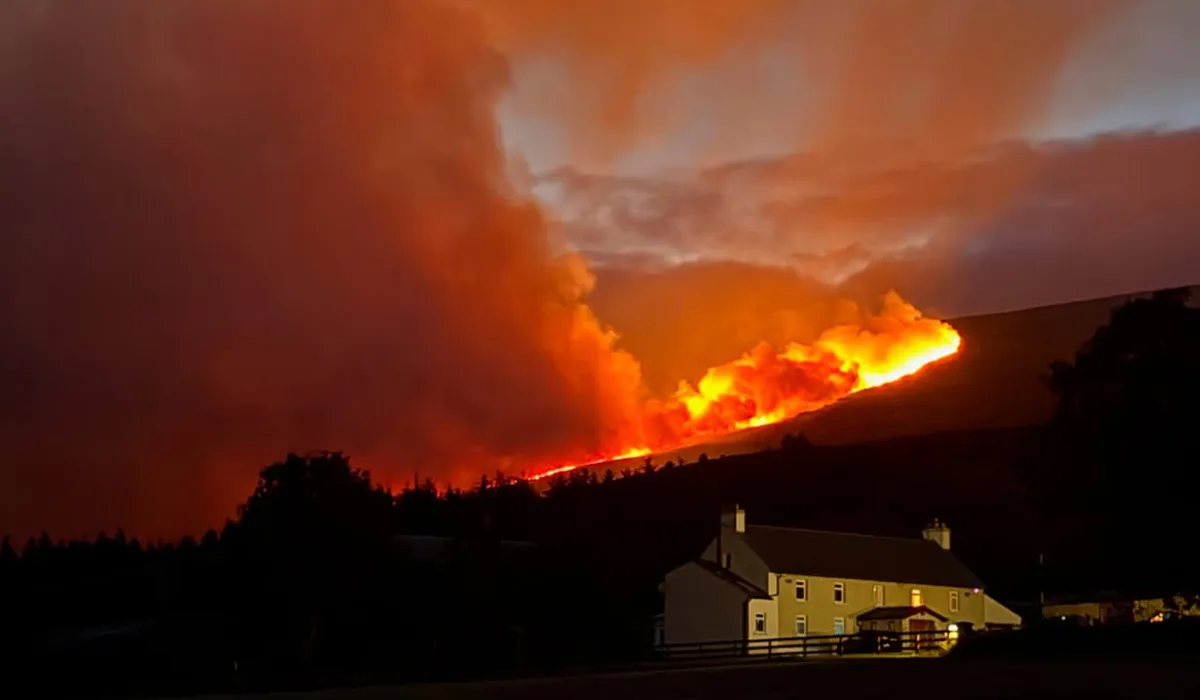 Slievenamon Wildfires Continue to Rage