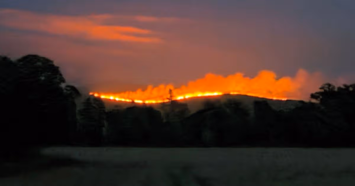 Wildfire Rages on Slievenamon Mountain in Tipperary