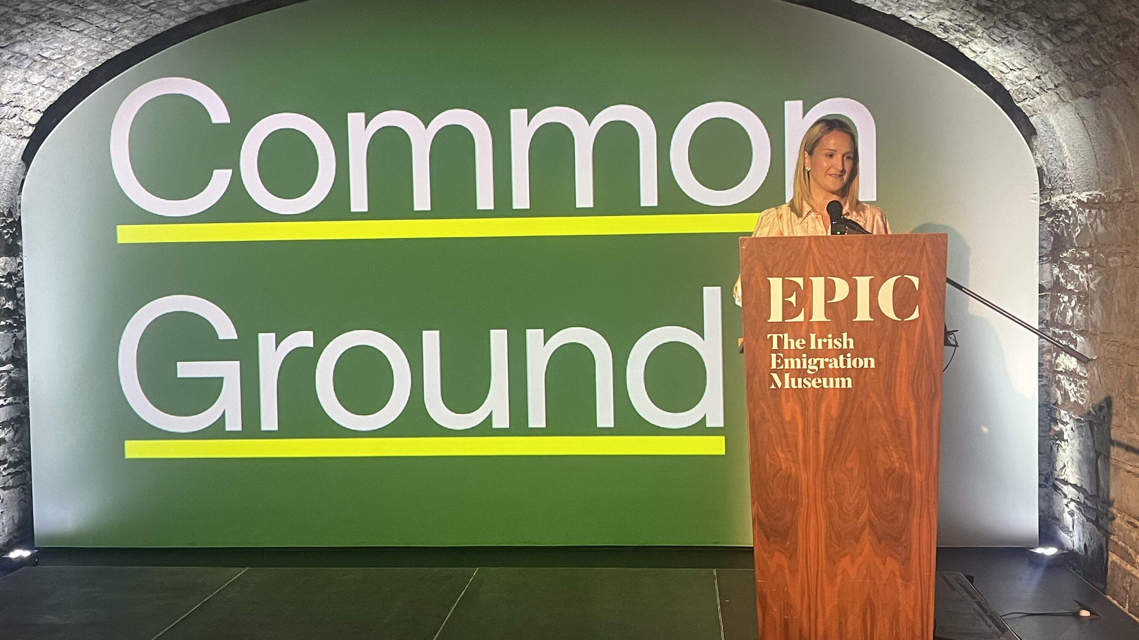 Ireland's Foreign Minister Addresses EU Membership Exhibition