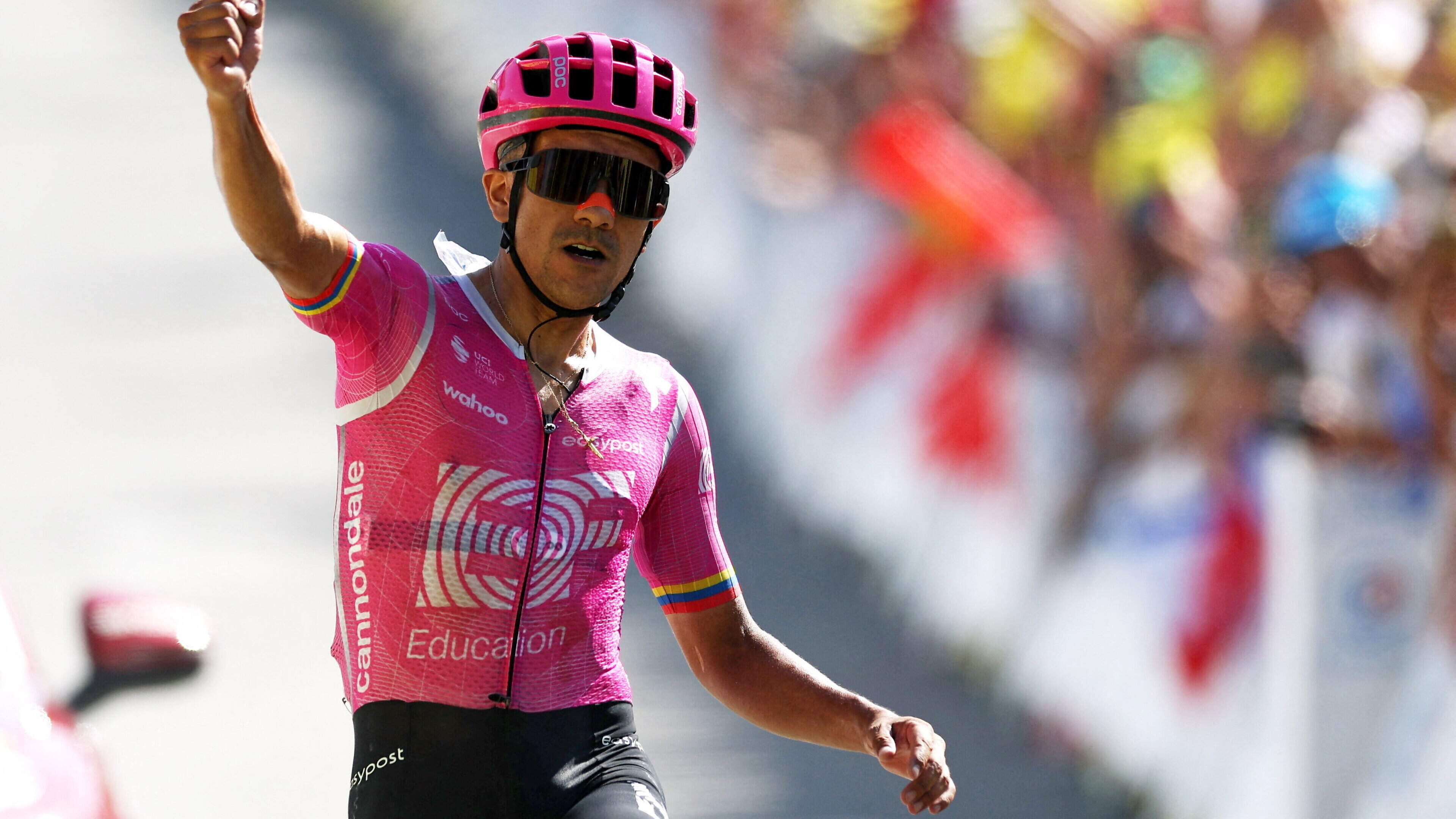 Carapaz Wins Stage 18, Pogacar Retains Yellow Jersey
