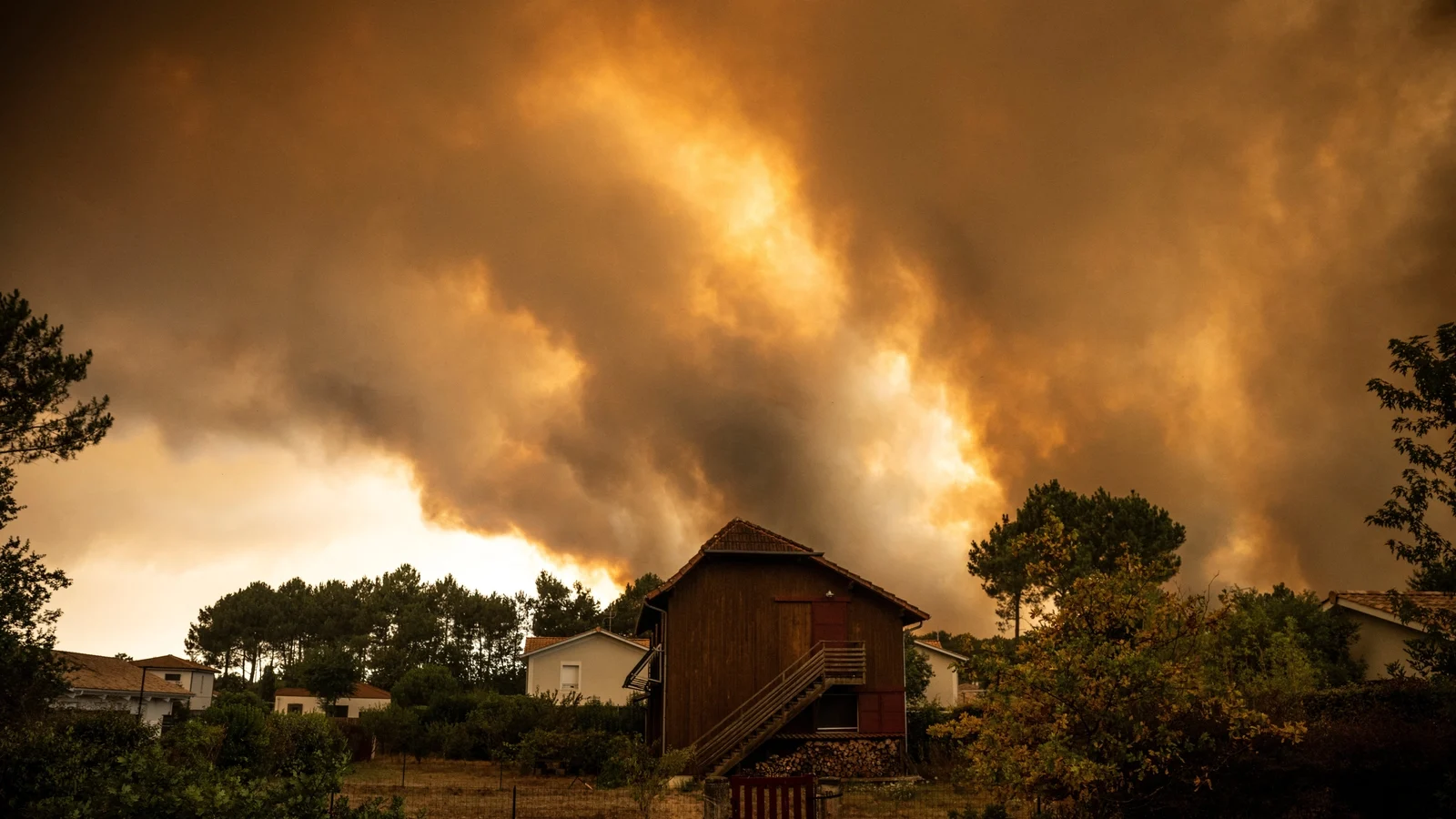 Wildfires Force Evacuations in France and Spain