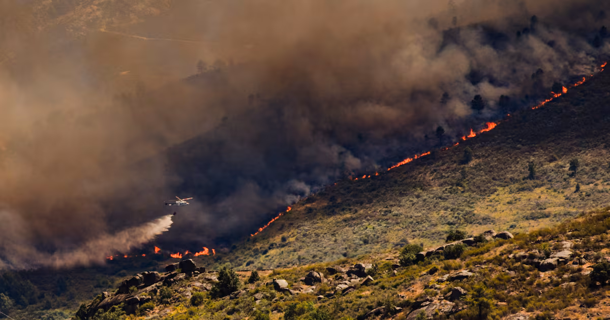 Wildfires Force Evacuations in Spain and France