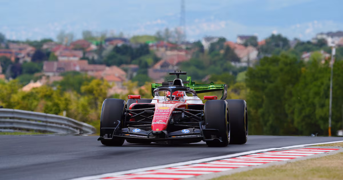 Hamilton Trails Leclerc in Hungary Practice